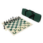 Carry-All Chess Bag w/ Standard Board & Weighted Pieces Combo